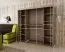 200 cm breiter Kleiderschrank mit 2 Türen | 10 Fächer | Farbe: Weiß Abbildung