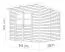 Holz-Gartenhaus 2,54 x 2,51 Meter (inkl. Dach) | Grau | Pultdach Abbildung