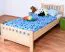 Bettrahmen für Kinder / Kinderbett 100 x 200 cm | Massivholz: Buche | Natur Lackiert Abbildung