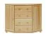 Sideboard, Kommode, Küchenschrank, 118 cm breit Abbildung
