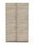 Kleiderschrank mit Schiebetüren Liganga 01, hochwertige Materialien, Farbe: Eiche Sonoma, Maße: 203 x 117 x 60 cm, zwei Kleiderstangen, zwei Fächer