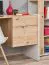 Schreibtisch mit Stauraum Susort 04, Farbe: Eiche Artisan / Grau, 78 x 134 x 57 cm, matte Front, 1 Tür, 1 Schublade, 1 Fach, elegante Griffe