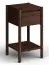 Beistellkommode | Farbe: Tabacco | 33 x 33 x 60 cm  | Nachtkommode | Massivholz | 1 Schublade | Soft Close System | kleiner Beistelltisch | Eichenholz geölt | 1 Ablagefach | Seille 13 | gefräster Griff