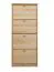 Schuhkipper Kiefer Holz massiv, Farbe: Natur 150x58x30 cm, Schuhschrank Schuhkommode Abbildung