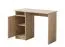 Einfacher Schreibtisch mit einer Tür Rovat 01, Farbe: Eiche Sonoma, drei Fächer, gut kombinierbar, ABS-Kanten, Maße: 74,5 x 100 x 50 cm, für Büro