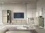 Kommode mit drei Schubladen Crewe 02, Farbe: Eukalyptus / Eiche - Abmessungen: 80 x 106 x 38 cm (H x B x T)