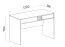 Schlichter Schreibtisch Niel 09, Farbe: Eiche / Anthrazit - Abmessungen: 76 x 120 x 55 cm (H x B x T)