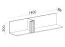 Wandregal Niel 13, Farbe: Eiche - Abmessungen: 30 x 140 x 30 cm (H x B x T)