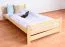 Kinderbett / Jugendbett Kiefer massiv Vollholz natur 84, inkl. Lattenrost - 120 x 200 cm (B x L)
