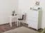 Kommode Kiefer massiv Vollholz weiß lackiert Junco 140 – Abmessung 123 x 80 x 42 cm