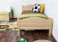 Kinderbett / Jugendbett Buche massiv Vollholz natur 113, inkl. Lattenrost - 90 x 200 cm (B x L)