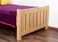 Kinderbett / Jugendbett Buche massiv Vollholz natur 107, inkl. Lattenrost - Abmessung 90 x 200 cm (B x L)