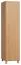 Garderobenschrank schmal, Farbe: Eiche - Abmessungen: 195 x 47 x 57 cm (H x B x T)