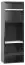 Jugendzimmer - Regal Marincho 39, Farbe: Schwarz / Weiß - Abmessungen: 159 x 53 x 32 cm (H x B x T)