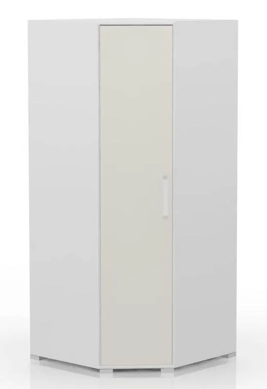 Jugend Kleiderschrank Weiß 198x86x86 cm Abbildung