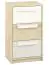 Jugendzimmer - Kommode Greeley 11, Farbe: Buche / Weiß / Hellgrau - Abmessungen: 93 x 54 x 40 cm (H x B x T), mit 3 Schubladen