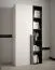 Bücherregal mit genügend Stauraum Tödi 03, Farbe: Schwarz matt - Abmessungen: 184 x 30 x 42 cm (H x B x T), mit fünf Fächern