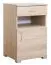 Nachtkommode Grogol 22, Farbe: Sonoma Eiche - Abmessungen: 60 x 40 x 40 cm (H x B x T)