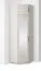Eckkleiderschrank mit Schrankaufsatz | Kaschmir | 1 Spiegeltür | 2 Kleiderstangen | 2 Fußvarianten | 6 Fächer | Push-to-open Funktion | 43 x 38 x 225 cm | 1 Tür