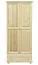 Vollholz-Kleiderschrank, Farbe: Natur 195x84x59 cm Abbildung