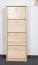Schuhkipper Kiefer Holz massiv, Farbe: Natur 150x58x29 cm, Schuhschrank Schuhkommode Abbildung