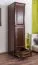 schmaler Schrank, Farbe: Nuss 190x47x60 cm Abbildung