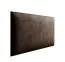 Polsterpaneele, 10er Set, Farbe: Dunkelbraun, Bezug: Velour, Maße: 40 x 30 cm