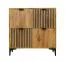 Moderne Kommode mit vier Türen Calmuco 10, Farbe: Eiche Craft Gold / Schwarz, Maße: 86 x 86 x 40,5 cm, ABS-Kantenschutz, hochwertige Verarbeitung