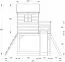 Spielturm S20B1, Dach: Grün, inkl. Wellenrutsche, Balkon, Sandkasten, Kletterwand und Holzleiter - Abmessungen: 330 x 331 cm (B x T)