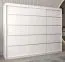 250 cm breiter Kleiderschrank mit 10 Fächern und 3 Türen | Farbe: Weiß Abbildung