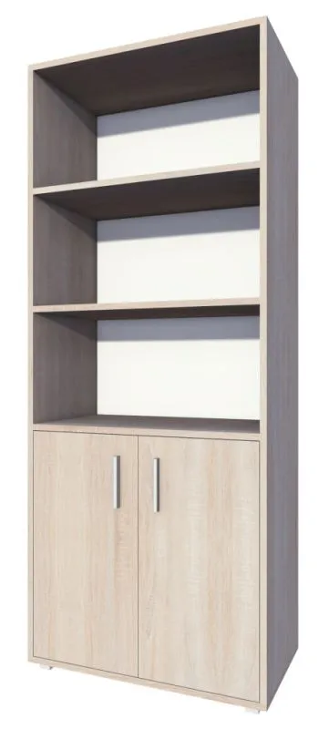 Schrank Garut 25, Farbe: Sonoma Eiche - Abmessungen: 194 x 80 x 40 cm (H x B x T)