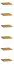 Einlegeboden-Set, 6-teilig, Olinda 04, Farbe: Natur – 186 x 34 x 34 (H x B x T)
