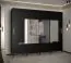 Schiebetürenschrank mit 10 Fächern Jotunheimen 288, Farbe: Schwarz - Abmessungen: 208 x 250,5 x 62 cm (H x B x T)