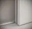 Schmaler Kleiderschrank mit einer Spiegeltür Jotunheimen 145, Farbe: Weiß - Abmessungen: 208 x 100,5 x 62 cm (H x B x T)