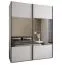 Kleiderschrank / Schiebetürenschrank | Farbe: Weiß | 245,5 x 190 x 64 cm | 11 Fächer | 2 Schiebetüren | 2 Kleiderstangen | Spiegel | Soft-Close-Funktion