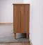 Schreibtisch Bambey 14, Farbe: Eiche / Weiß - 80 x 124 x 54 cm (H x B x T)