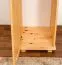 Schmaler Kleiderschrank | 1 Drehtür | mit Kleiderstange | 47 cm breit | Massivholz | Farbe: Natur Abbildung