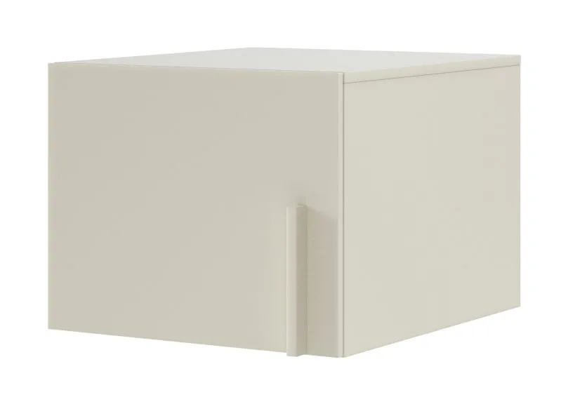 Aufsatz für eintürigen Schrank Edegem 05 | 50 x 61 x 40 cm | Farbe: Kaschmir | ABS-Kanten | 1 Tür | 1 Fach