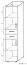 Schrank Garut 30, Farbe: Sonoma Eiche - Abmessungen: 194 x 40 x 40 cm (H x B x T)