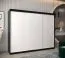 Schiebetürenschrank / Kleiderschrank Bisaurin 6A, Farbe: Schwarz / Weiß matt - Abmessungen: 200 x 250 x 62 cm ( H x B x T)