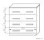 Kommode Kebumen 16, Farbe: Erle - Abmessungen: 80 x 80 x 40 cm (H x B x T)