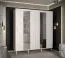 Großer Kleiderschrank mit genügend Stauraum Jotunheimen 201, Farbe: Weiß - Abmessungen: 208 x 200,5 x 62 cm (H x B x T)