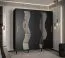 Kleiderschrank mit 10 Fächer Jotunheimen 226, Farbe: Schwarz - Abmessungen: 208 x 200,5 x 62 cm (H x B x T)
