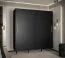 Schlichter Kleiderschrank mit 10 Fächer Jotunheimen 238, Farbe: Schwarz - Abmessungen: 208 x 200,5 x 62 cm (H x B x T)