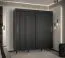 Edler Schiebetürenschrank mit genügend Stauraum Jotunheimen 142, Farbe: Schwarz - Abmessungen: 208 x 200,5 x 62 cm (H x B x T)
