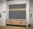 Wandpaneel mit eleganten Design Farbe: Grau - Abmessungen: 42 x 42 x 4 cm (H x B x T)