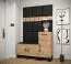 Wandpaneel im edlen Stil Farbe: Schwarz - Abmessungen: 42 x 42 x 4 cm (H x B x T)