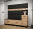 Wandpaneel im edlen Stil Farbe: Schwarz - Abmessungen: 42 x 42 x 4 cm (H x B x T)