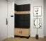 Wandpaneel im edlen Stil Farbe: Schwarz - Abmessungen: 42 x 42 x 4 cm (H x B x T)