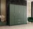 Kleiderschrank mit modernen Design und genügend Stauraum Similaun 18, Farbe: Grün - Abmessungen: 202 x 201 x 40 cm (H x B x T), mit 10 Fächern und zwei Schubladen